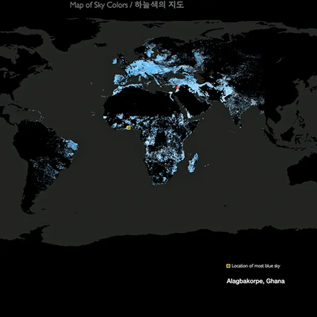 Mostblueskymap